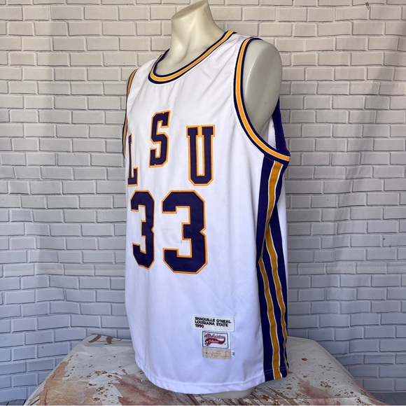 All American Collection SHAQUILLE O'NEAL LOUISIANA STATE 1990 33 Jersey Vintage - Picture 2 of 15